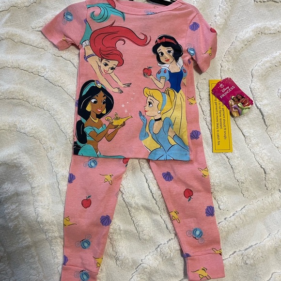 Disney Other - Disney Princess Pink Kids Pajamas
